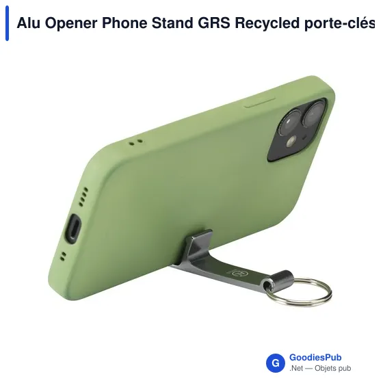 Porte-clés décapsuleur personnalisable en aluminium recyclé avec logo - Image 12