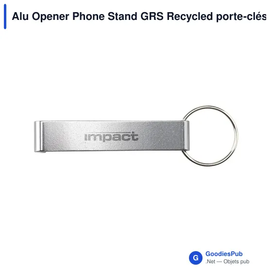 Porte-clés décapsuleur personnalisable en aluminium recyclé avec logo - Image 8