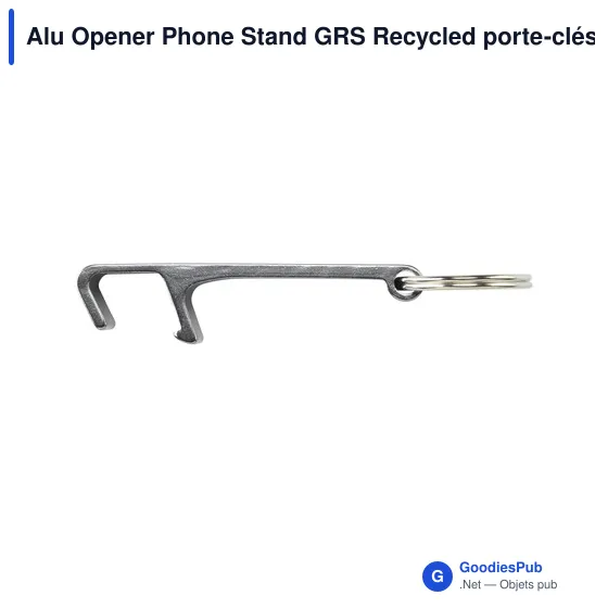 Porte-clés décapsuleur personnalisable en aluminium recyclé avec logo - Image 9