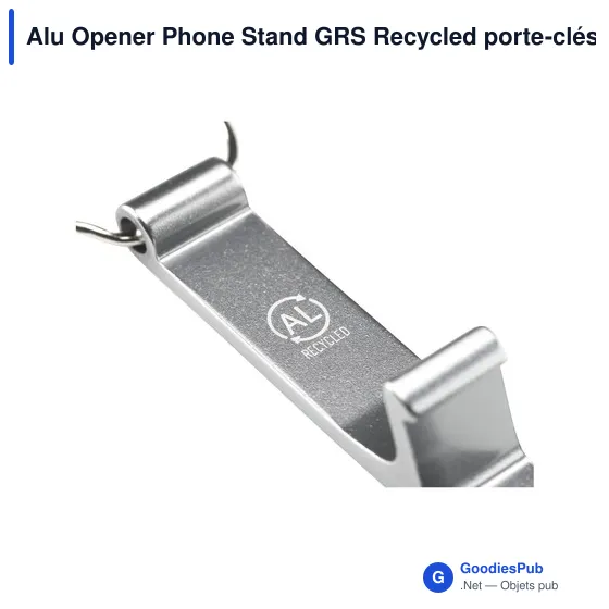 Porte-clés décapsuleur personnalisable en aluminium recyclé avec logo - Image 10