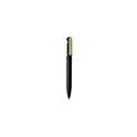 Variante noir - Stylo à bille personnalisable en aluminium recyclé - ALUBAavec logo