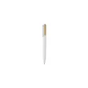 Variante blanc - Stylo à bille personnalisable en aluminium recyclé - ALUBAavec logo