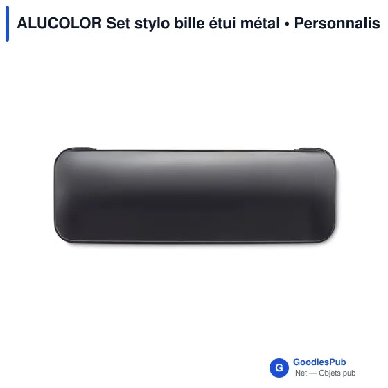 ALUCOLOR Set stylo bille étui métal - Image 6