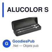 ALUCOLOR Set stylo bille étui métal - Miniature 7