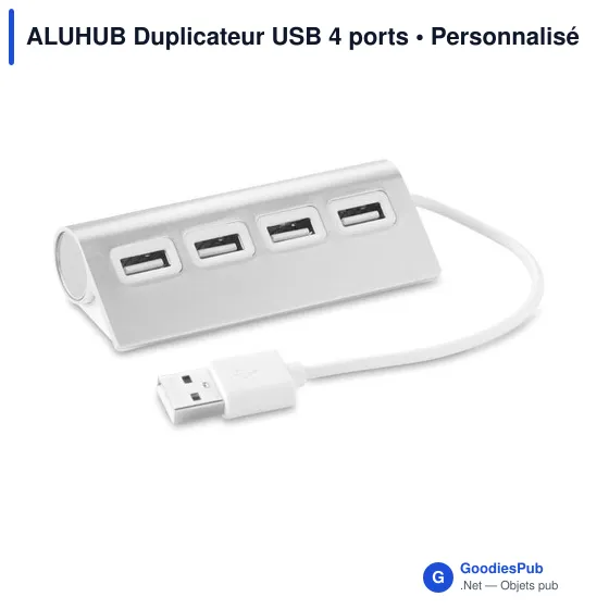 ALUHUB Duplicateur USB 4 ports - Image 1