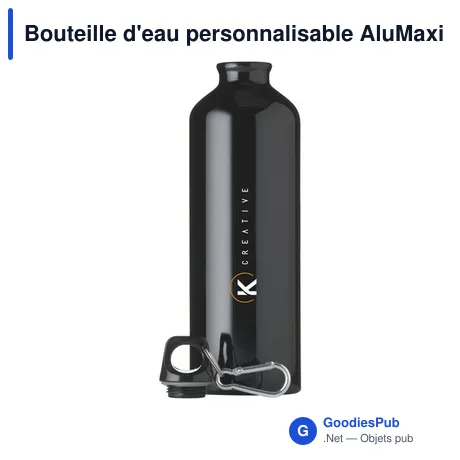 Bouteille d'eau personnalisable AluMaxi GRS Recycled 750 ml avec logo