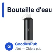 Bouteille d'eau personnalisable AluMaxi GRS Recycled 750 ml avec logo - Miniature 2