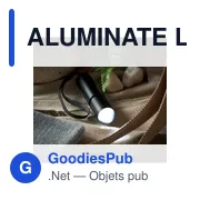 ALUMINATE Lampe rechargeable en alu. - Miniature 5