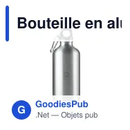Bouteille en aluminium recyclé personnalisable 500 ml avec logo - Miniature 5