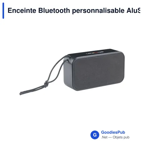 Enceinte Bluetooth personnalisable AluSound RCS avec logo