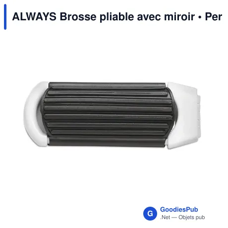 ALWAYS Brosse pliable avec miroir