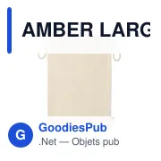 AMBER LARGE Sac cadeau coton biologique L - Miniature 2