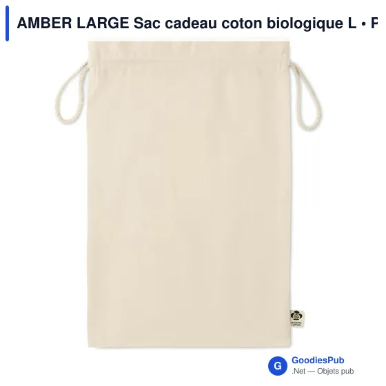 AMBER LARGE Sac cadeau coton biologique L - Image 2