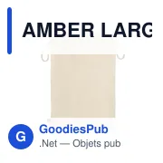 AMBER LARGE Sac cadeau coton biologique L - Miniature 3
