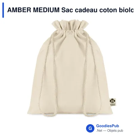 AMBER MEDIUM Sac cadeau coton biologique M