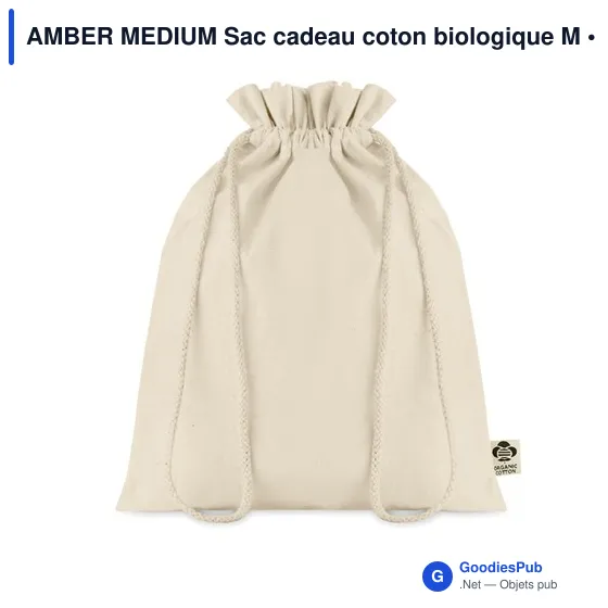 AMBER MEDIUM Sac cadeau coton biologique M - Image 1