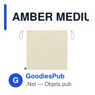 AMBER MEDIUM Sac cadeau coton biologique M - Miniature 2