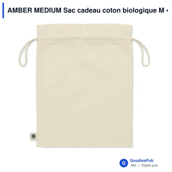 AMBER MEDIUM Sac cadeau coton biologique M - Image 2