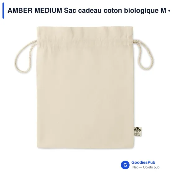 AMBER MEDIUM Sac cadeau coton biologique M - Image 3