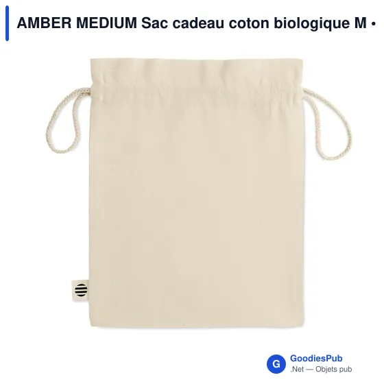 AMBER MEDIUM Sac cadeau coton biologique M - Image 4