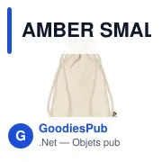 AMBER SMALL Sac cadeau coton biologique S - Miniature 1