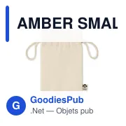 AMBER SMALL Sac cadeau coton biologique S - Miniature 2