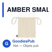AMBER SMALL Sac cadeau coton biologique S - Miniature 3
