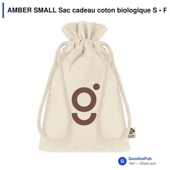 AMBER SMALL Sac cadeau coton biologique S - Image 4
