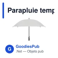 Parapluie tempête personnalisable AMBOLI avec logo - Miniature 1