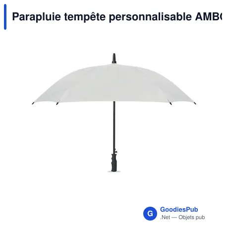 Parapluie tempête personnalisable AMBOLI avec logo