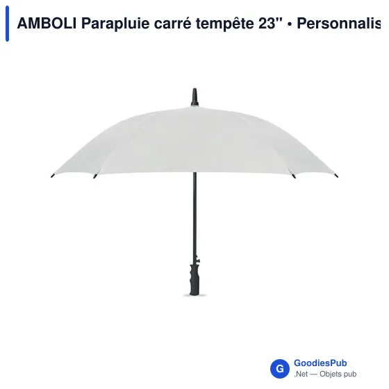 Parapluie tempête personnalisable AMBOLI avec logo - Image 1