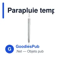 Parapluie tempête personnalisable AMBOLI avec logo - Miniature 2
