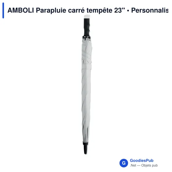 Parapluie tempête personnalisable AMBOLI avec logo - Image 2