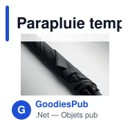 Parapluie tempête personnalisable AMBOLI avec logo - Miniature 11