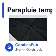 Parapluie tempête personnalisable AMBOLI avec logo - Miniature 12