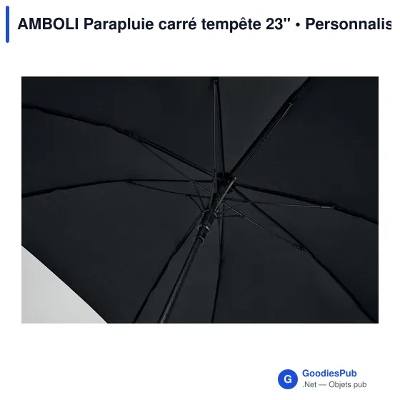 Parapluie tempête personnalisable AMBOLI avec logo - Image 12