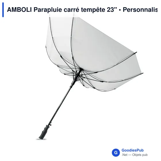 Parapluie tempête personnalisable AMBOLI avec logo - Image 3