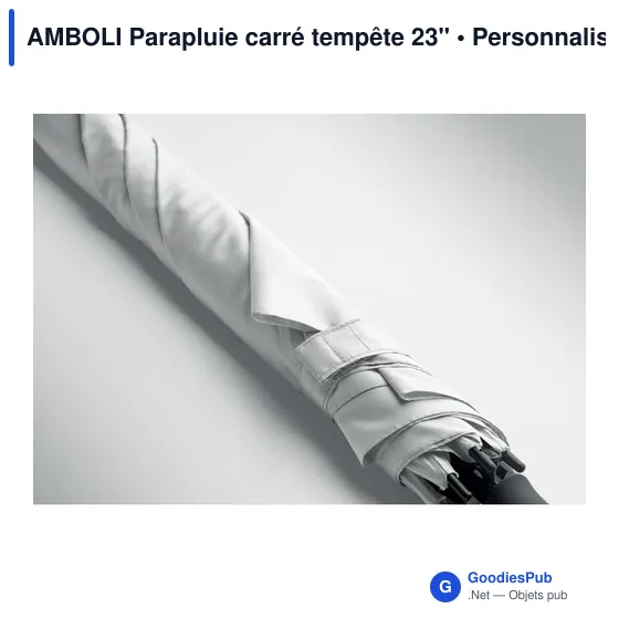 Parapluie tempête personnalisable AMBOLI avec logo - Image 4