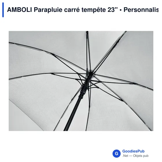 Parapluie tempête personnalisable AMBOLI avec logo - Image 5