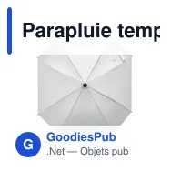 Parapluie tempête personnalisable AMBOLI avec logo - Miniature 6