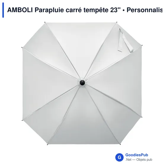 Parapluie tempête personnalisable AMBOLI avec logo - Image 6