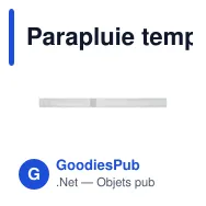 Parapluie tempête personnalisable AMBOLI avec logo - Miniature 7