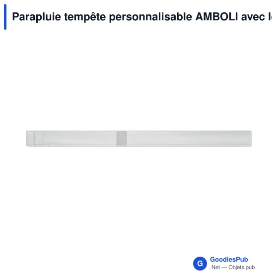 Parapluie tempête personnalisable AMBOLI avec logo - Image 7