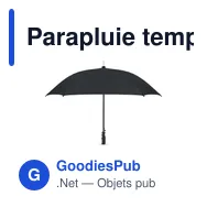 Parapluie tempête personnalisable AMBOLI avec logo - Miniature 8