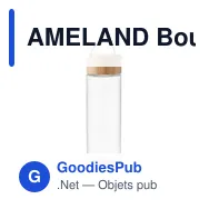 AMELAND Bouteille en verre 500ml - Miniature 1