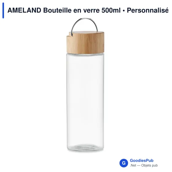 AMELAND Bouteille en verre 500ml - Image 1