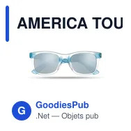 AMERICA TOUCH Lunettes de soleil miroir - Miniature 1
