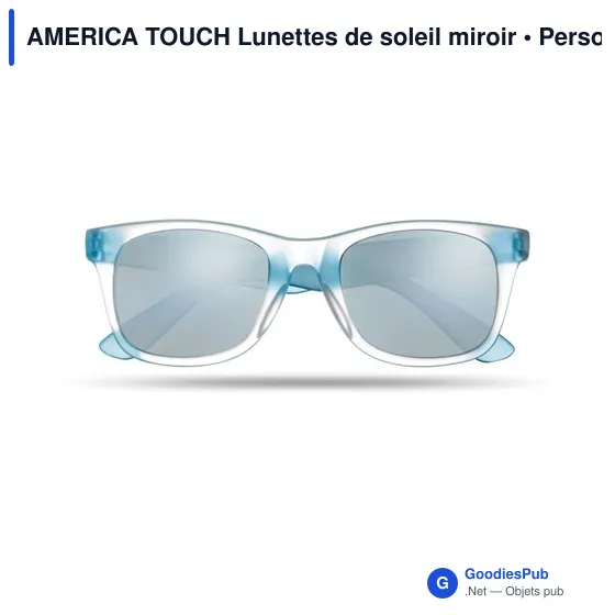 AMERICA TOUCH Lunettes de soleil miroir - Image 1