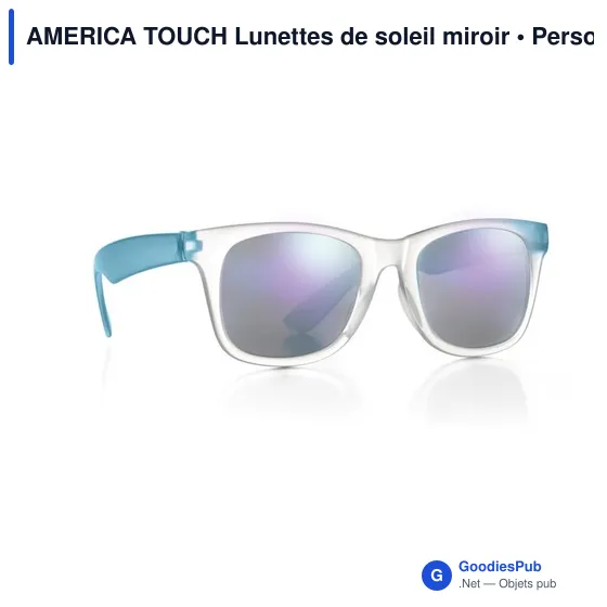 AMERICA TOUCH Lunettes de soleil miroir - Image 2