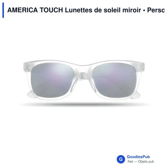 AMERICA TOUCH Lunettes de soleil miroir - Image 11